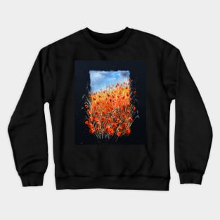 Bursting poppies Crewneck Sweatshirt